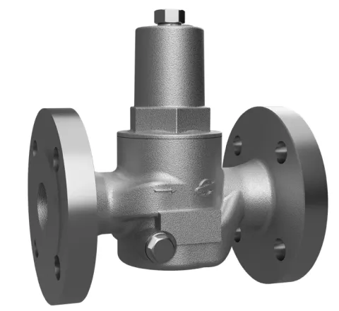Berluto DRV 832-D / 838-D steam pressure reducing valve, flanged, stainless steel