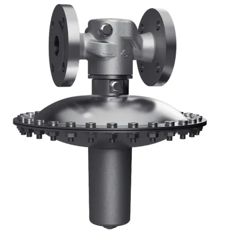 Berluto DRV 840 mbar pressure reducing valve, flanged, stainless steel
