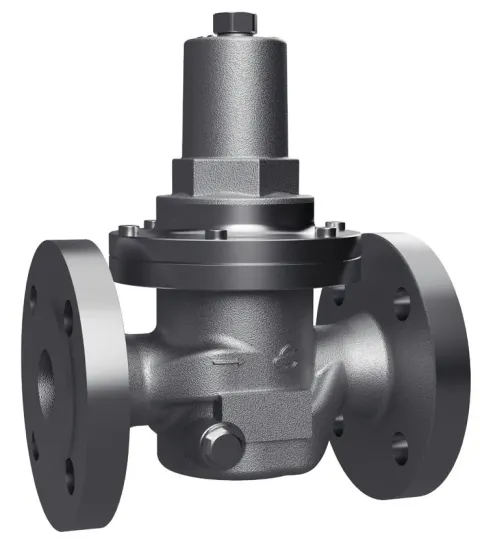 Berluto DRV 850 low-pressure reducing valve, flanged, stainless steel