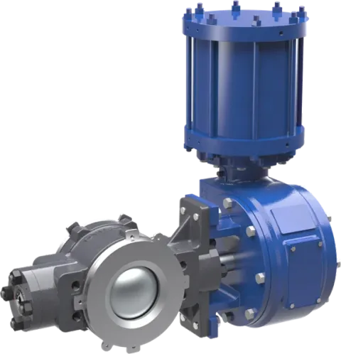 Dyna-Flo 590 series large-bore high pressure rotary control valve