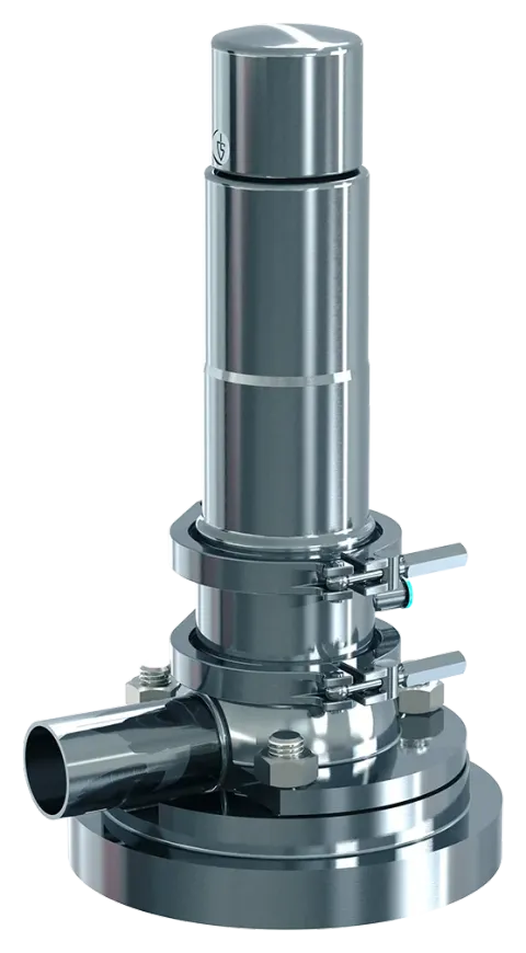GOETZE Hygienic 4040 tank-mounted stainless steel safety valve