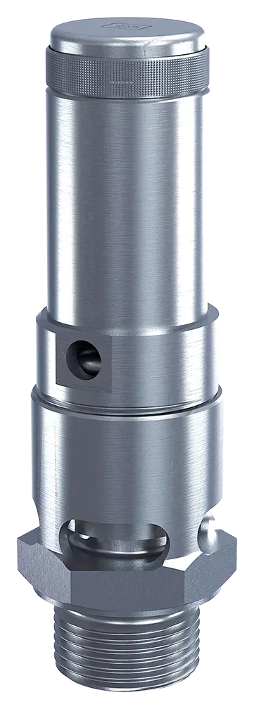 GOETZE 410 stainless steel safety valve, atmospheric discharge