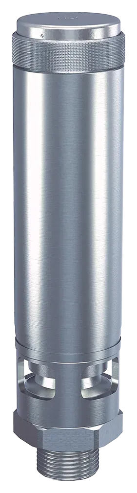 GOETZE 412 stainless steel high-capacity safety valve, atmospheric discharge