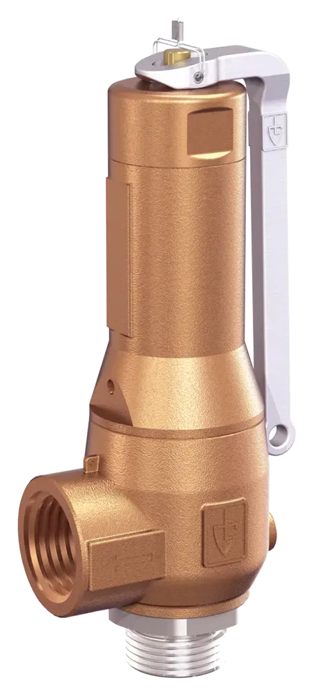 GOETZE 6450 diaphragm safety valve with stainless steel inlet and enlarged outlet