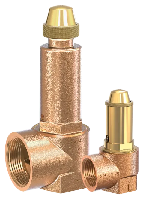 GOETZE 652 gunmetal safety valve for water, air and cooling circuits