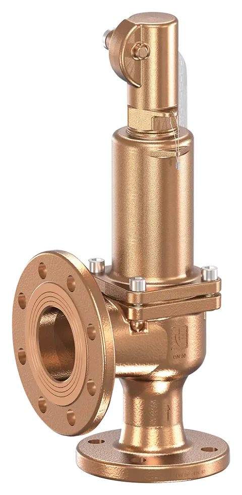 GOETZE 852 gunmetal flanged safety valve DN 40 and DN 50