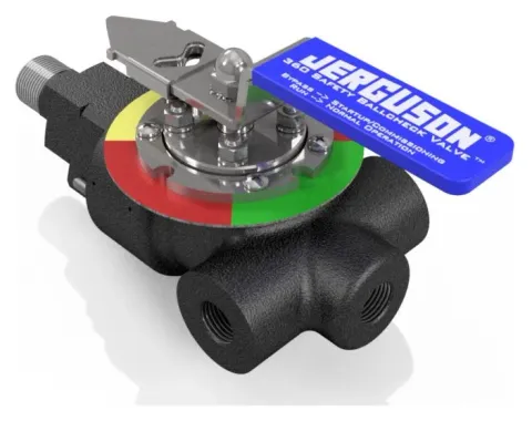 Jerguson 360 Series safety ballcheck valve with bypass mode