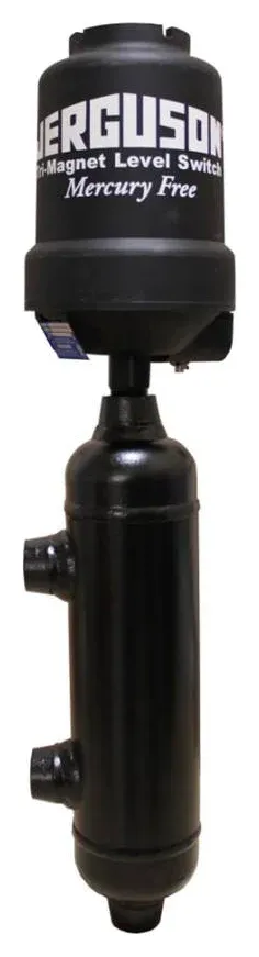 Jerguson external cage float and displacer operated magnetic level switches