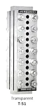 Jerguson Series 51 high pressure ported level gage, to 10,000 psi